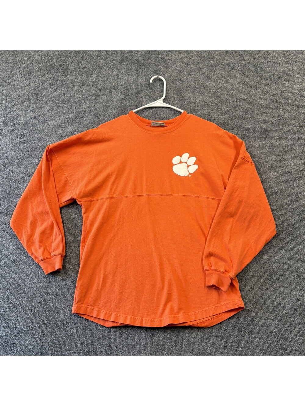 Spirit Jersey Extra Small Clemson Orange Long Sleeve T-Shirt